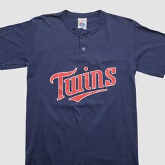Minnesota Twins Majestic 2000s T-shirt - Navy - M by Fanatics Real Vintage T-shirts
