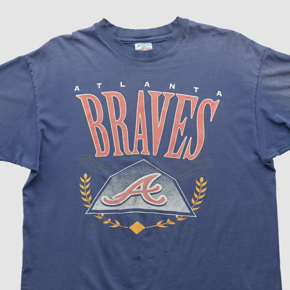 Atlanta Braves Hanes 90s T-shirt - Navy - L by Fanatics Real Vintage T-shirts