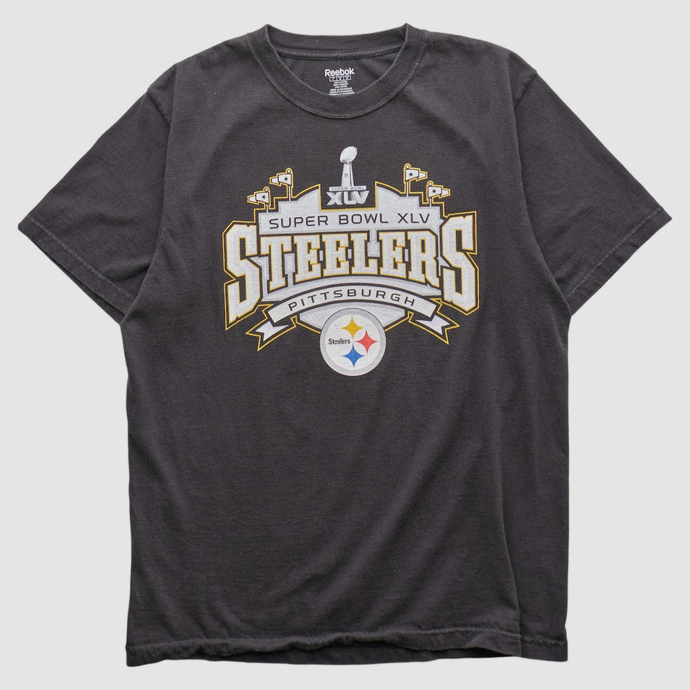 Pittsburgh Steelers Reebok 2011 T-shirt Charcoal Vintage