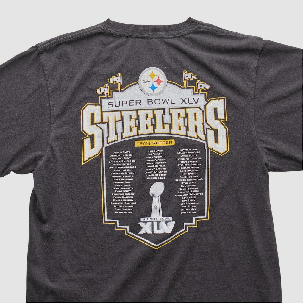 Pittsburgh Steelers Reebok 2011 T-shirt Charcoal Vintage