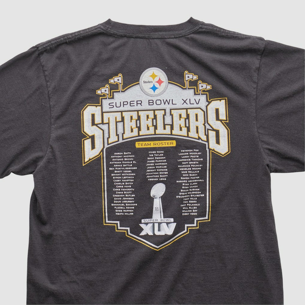 Pittsburgh Steelers Reebok 2011 T-shirt Charcoal Vintage