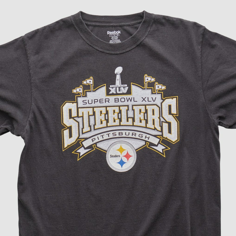 Pittsburgh Steelers Reebok 2011 T-shirt Charcoal Vintage