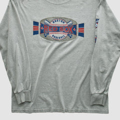 Boston Red Sox 2001 Long Sleeve T-shirt - Heather Gray - S by Fanatics Real Vintage T-shirts