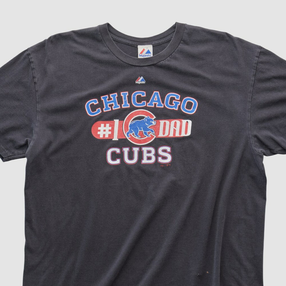 Chicago Cubs Majestic 2010s T-shirt - Black - M by Fanatics Real Vintage T-shirts