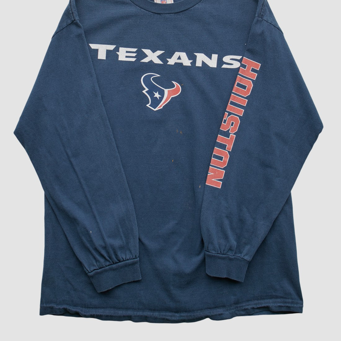 Houston Texans NFL 2000s Long Sleeve T-shirt Navy Vintage