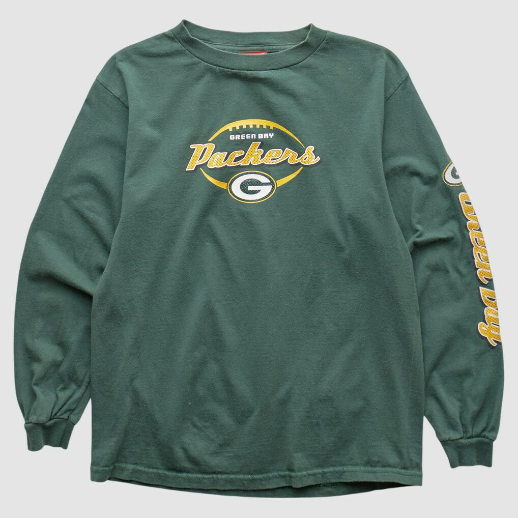 Green Bay Packers NFL 2000s Long Sleeve T-shirt Green Vintage