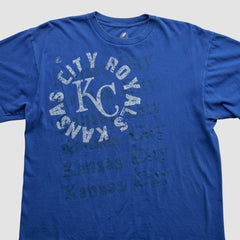 Kansas City Royals Majestic 2010s T-shirt - Blue - L by Fanatics Real Vintage T-shirts
