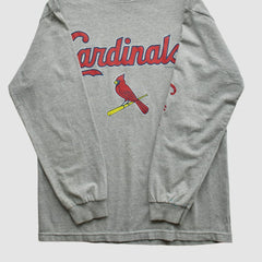 St. Louis Cardinals 2000s Long Sleeve T-shirt - Heather Gray - S by Fanatics Real Vintage T-shirts