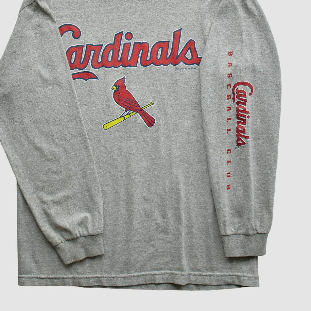 St. Louis Cardinals 2000s Long Sleeve T-shirt - Heather Gray - S by Fanatics Real Vintage T-shirts