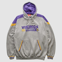 Minnesota Vikings NFL 2000s Hooded Pullover Sweatshirt Heather Gray Vintage