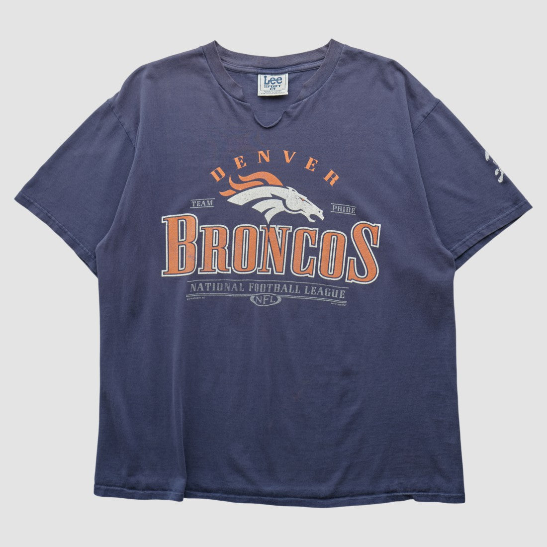 Denver Broncos Lee Apparel 90s T-shirt Navy Vintage