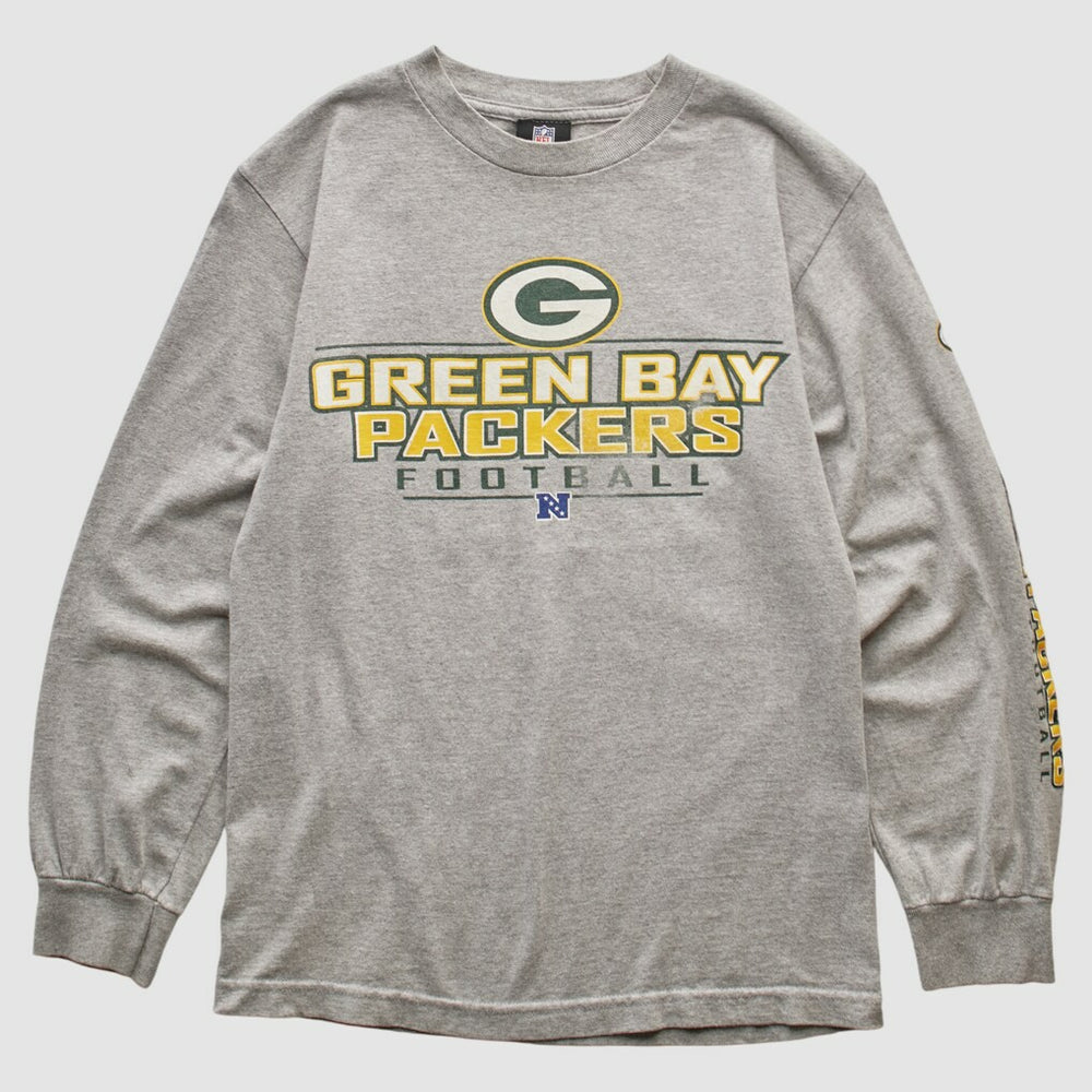Green Bay Packers NFL 2010s Long Sleeve T-shirt Heather Gray Vintage