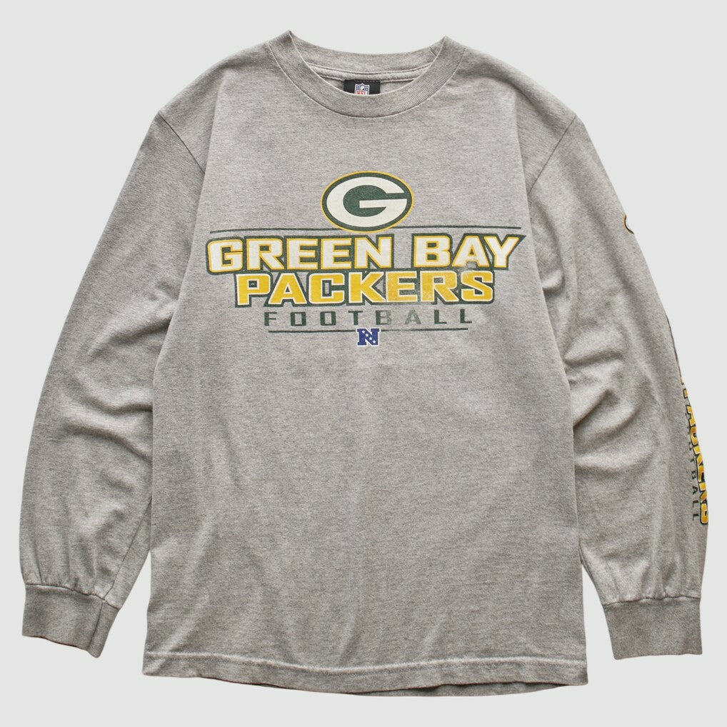 Green Bay Packers NFL 2010s Long Sleeve T-shirt Heather Gray Vintage