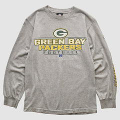 Green Bay Packers NFL 2010s Long Sleeve T-shirt Heather Gray Vintage