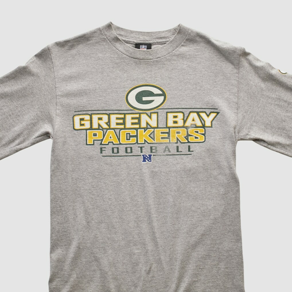 Green Bay Packers NFL 2010s Long Sleeve T-shirt Heather Gray Vintage