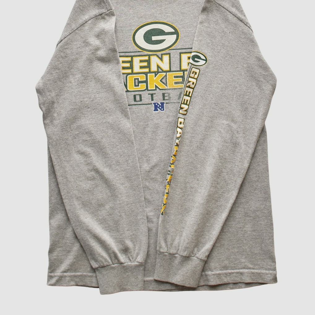 Green Bay Packers NFL 2010s Long Sleeve T-shirt Heather Gray Vintage