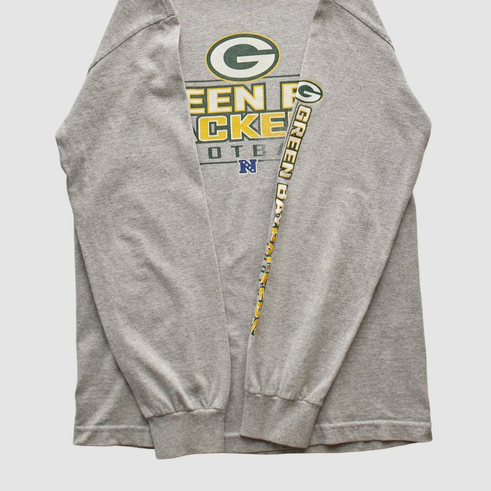 Green Bay Packers NFL 2010s Long Sleeve T-shirt Heather Gray Vintage