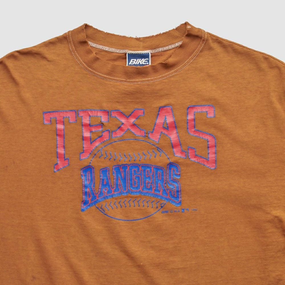 Texas Rangers Bike 90s T-shirt - Orange - M by Fanatics Real Vintage T-shirts