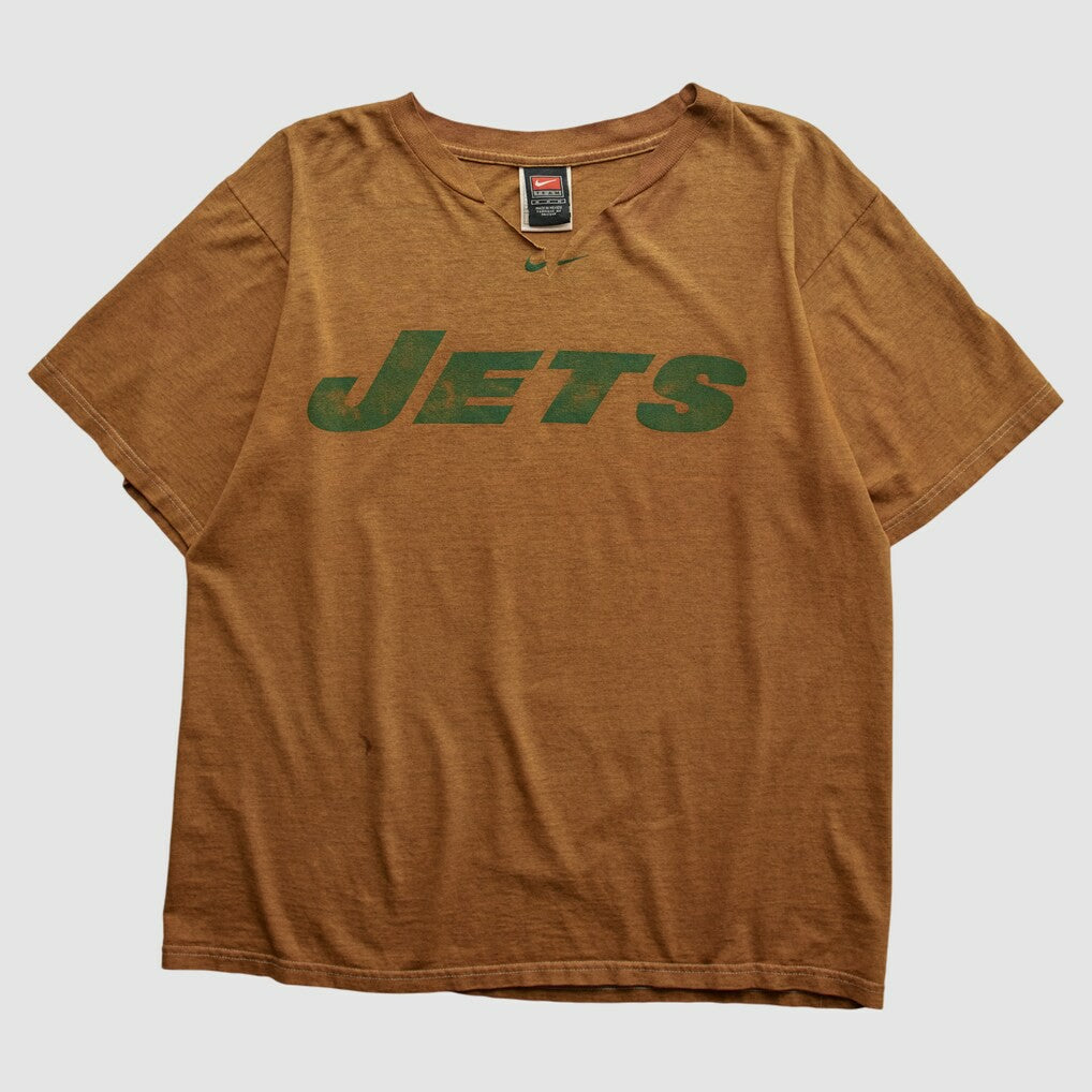 New York Jets 2000s T-shirt Brown Vintage