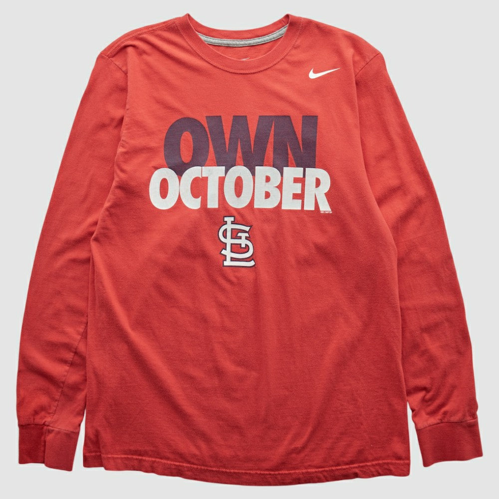 St. Louis Cardinals Nike 2010s Long Sleeve T-shirt - Red - S by Fanatics Real Vintage T-shirts