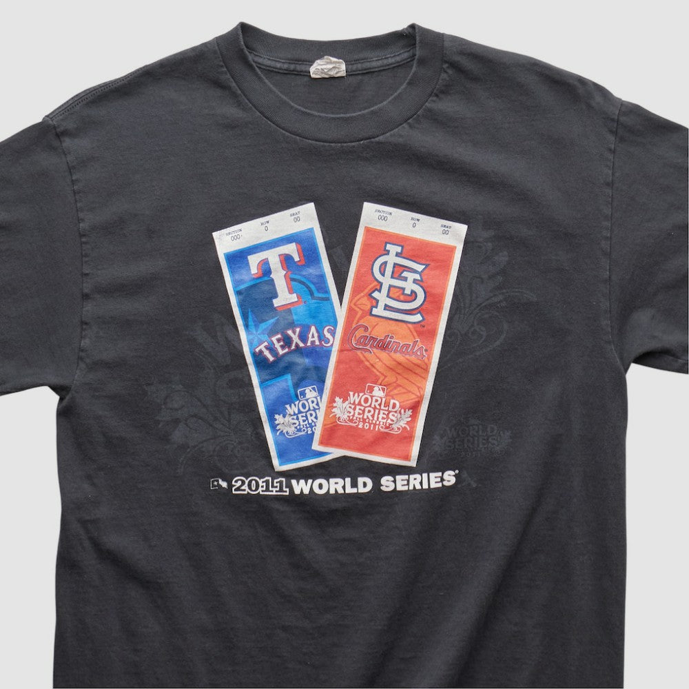 MLB World Series Alstyle 2011 T-shirt - Black - M by Fanatics Real Vintage T-shirts