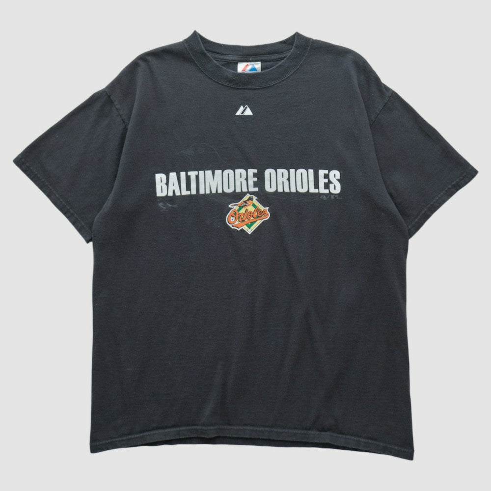 Baltimore Orioles Majestic 2007 T-shirt - Black - M by Fanatics Real Vintage T-shirts