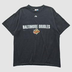 Baltimore Orioles Majestic 2007 T-shirt - Black - M by Fanatics Real Vintage T-shirts