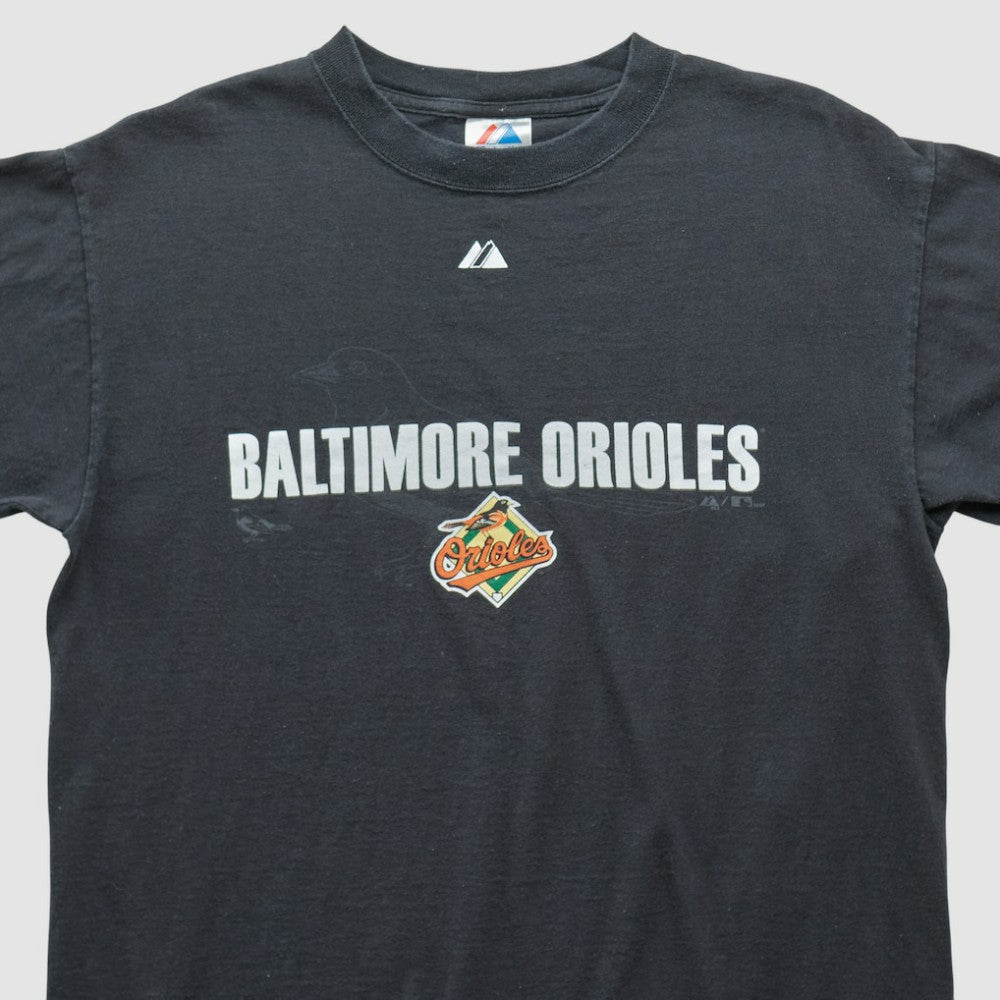 Baltimore Orioles Majestic 2007 T-shirt - Black - M by Fanatics Real Vintage T-shirts