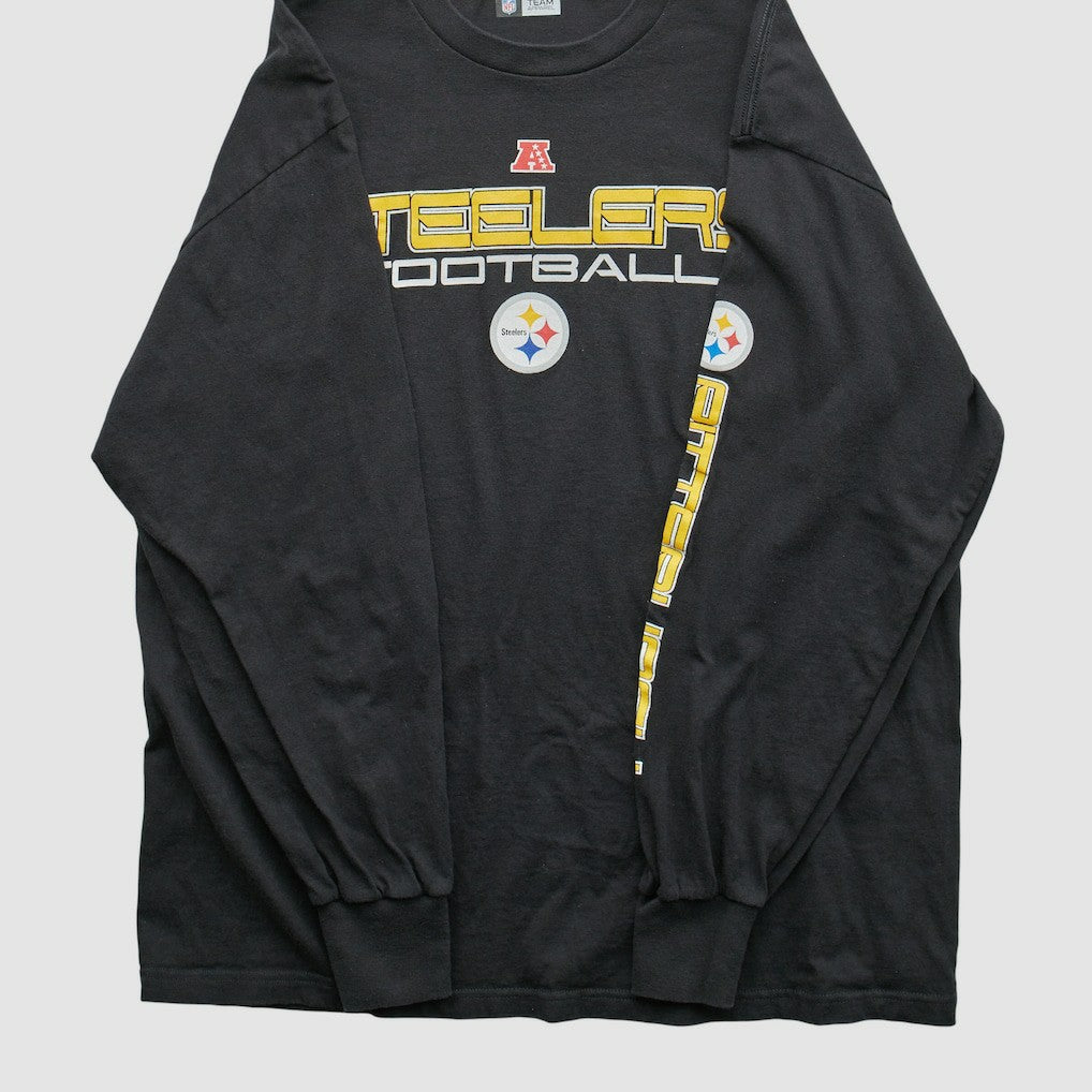Pittsburgh Steelers NFL 2010s Long Sleeve T-shirt Black Vintage