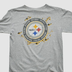 Pittsburgh Steelers Starter 90s Long Sleeve T-shirt Heather Gray Vintage