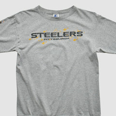 Pittsburgh Steelers Starter 90s Long Sleeve T-shirt Heather Gray Vintage