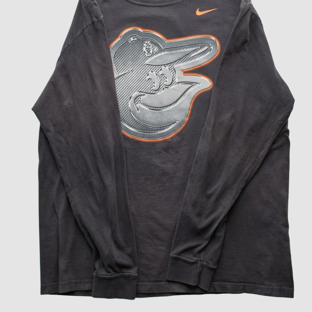 Baltimore Orioles Nike 2010s Long Sleeve T-shirt - Black - M by Fanatics Real Vintage T-shirts