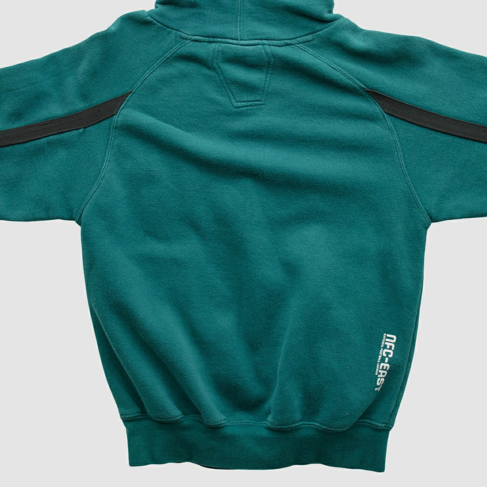 Philadelphia Eagles Reebok 2000s Hooded Pullover Sweatshirt Teal Vintage