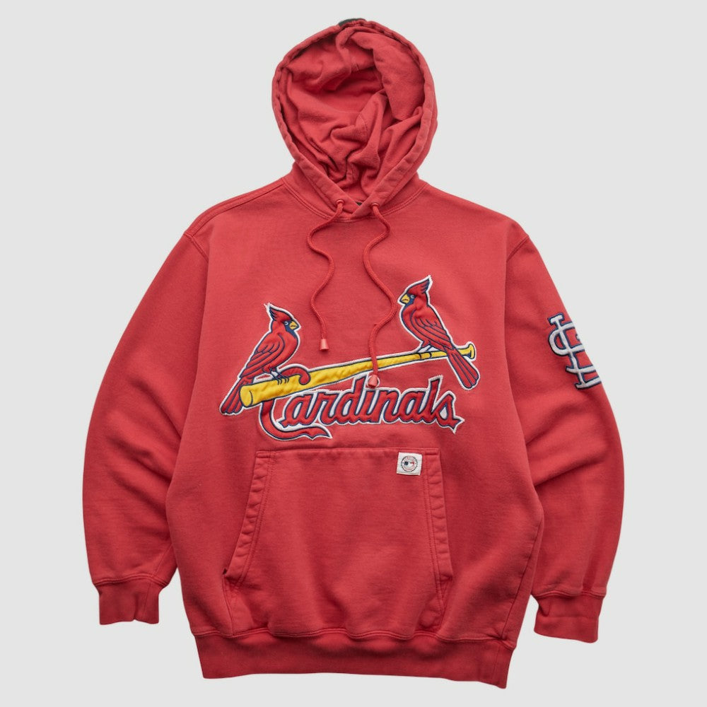 St. Louis Cardinals Stitches 2000s Hooded Pullover Sweatshirt - Red - XS by Fanatics Real Vintage Pullover