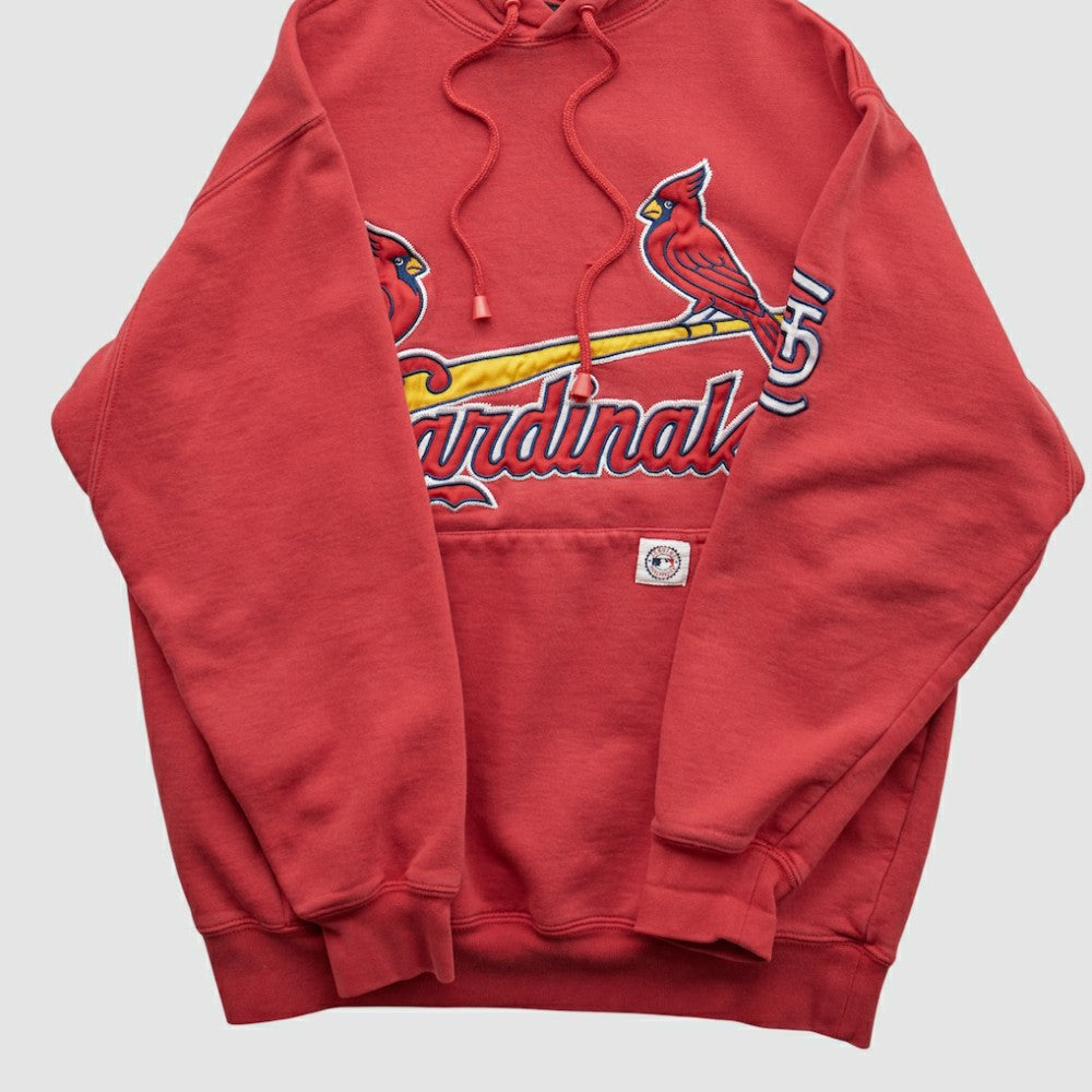 St. Louis Cardinals Stitches 2000s Hooded Pullover Sweatshirt - Red - XS by Fanatics Real Vintage Pullover