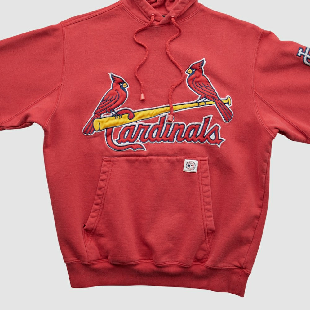 St. Louis Cardinals Stitches 2000s Hooded Pullover Sweatshirt - Red - XS by Fanatics Real Vintage Pullover