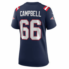 NFL Will Campbell New England Patriots Women's Team Game Jersey - Navy