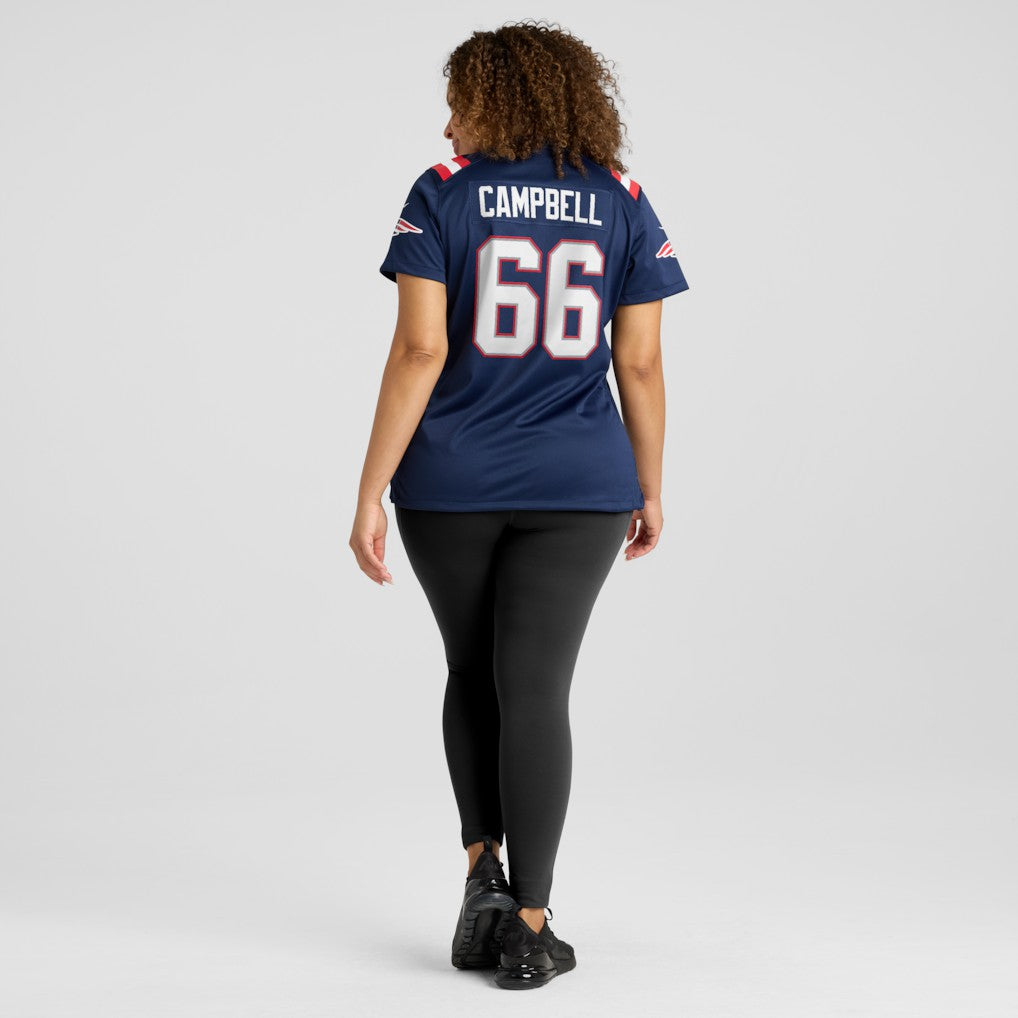 NFL Will Campbell New England Patriots Women's Team Game Jersey - Navy