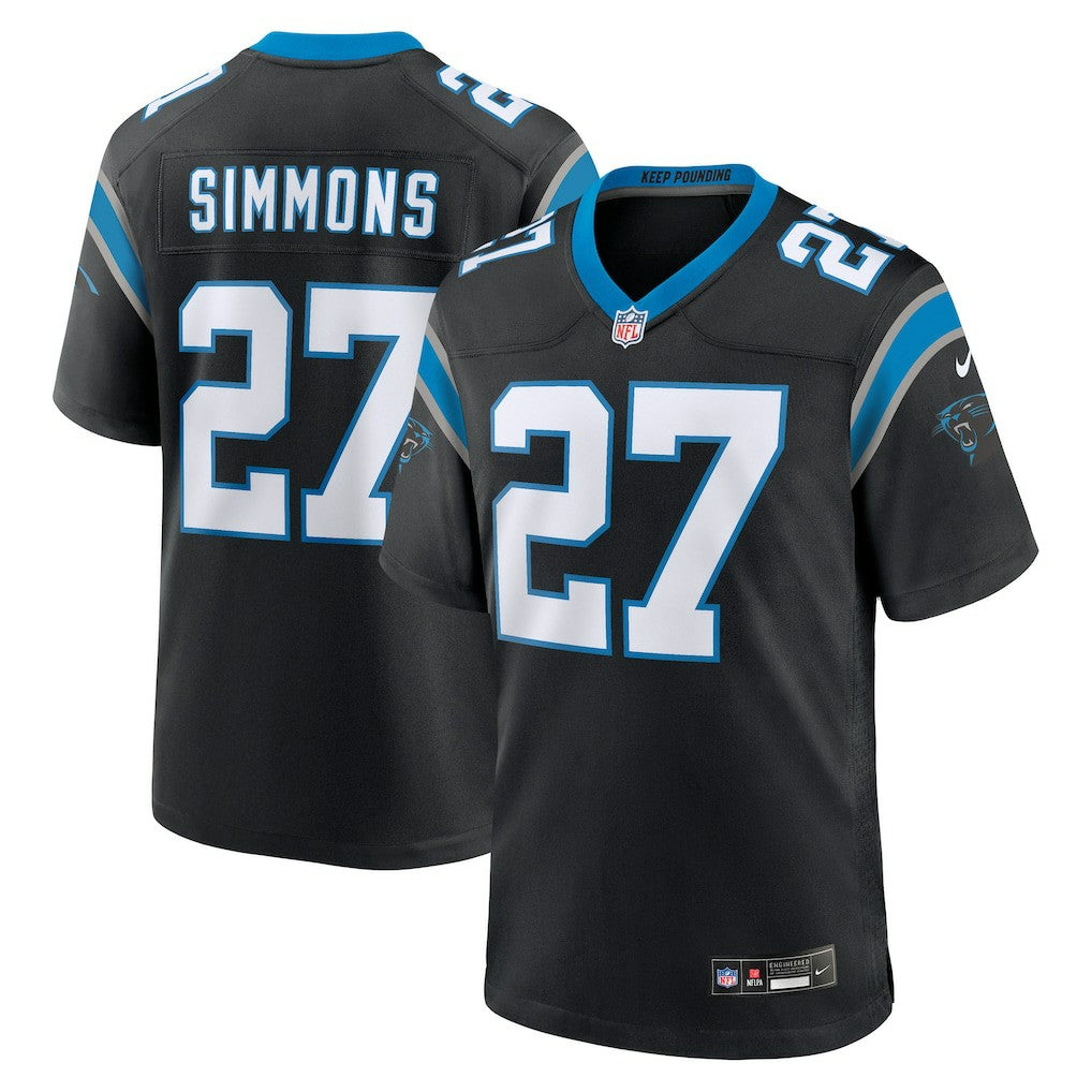 Isaiah Simmons Carolina Panthers Team Game Jersey Black