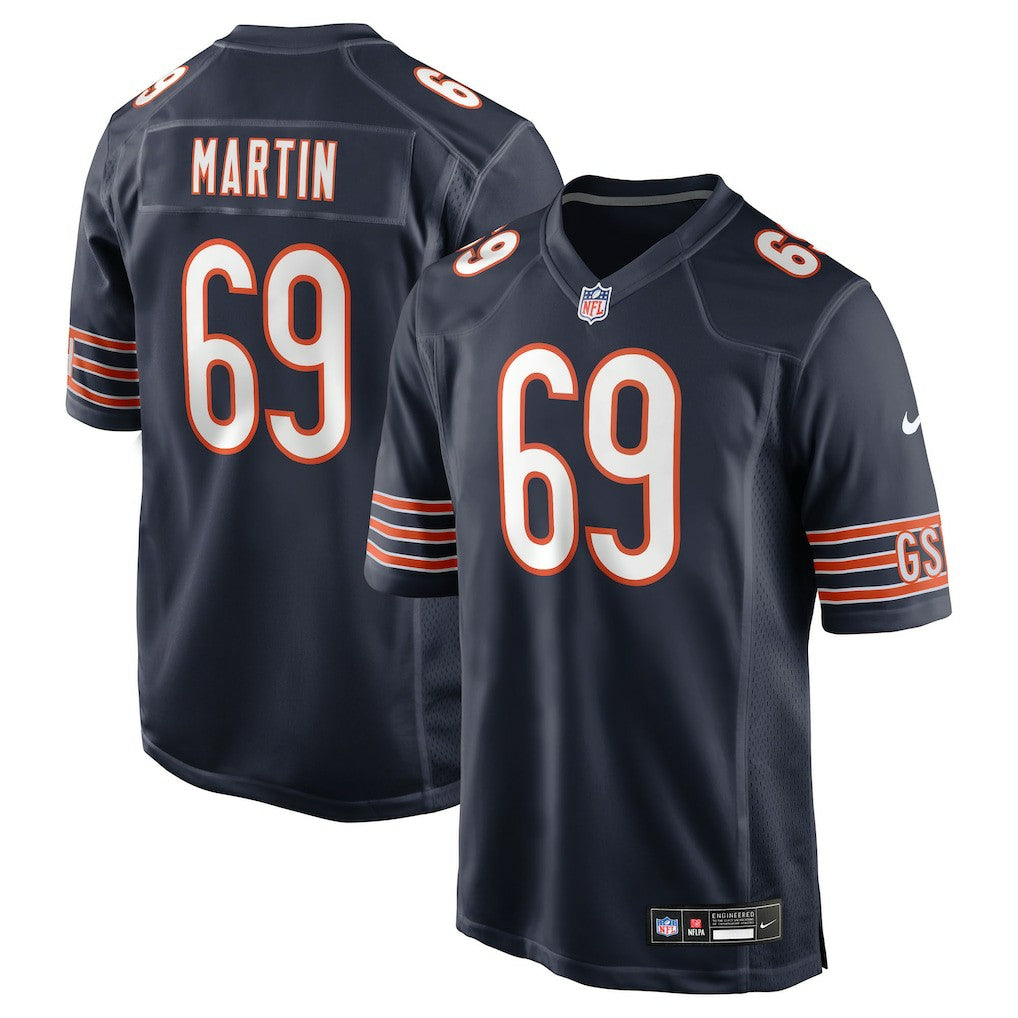 Jeremiah Martin Chicago Bears Team Game Jersey Navy