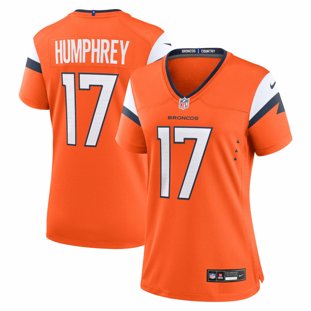 Lil'Jordan Humphrey Denver Broncos Women's Team Game Jersey Orange