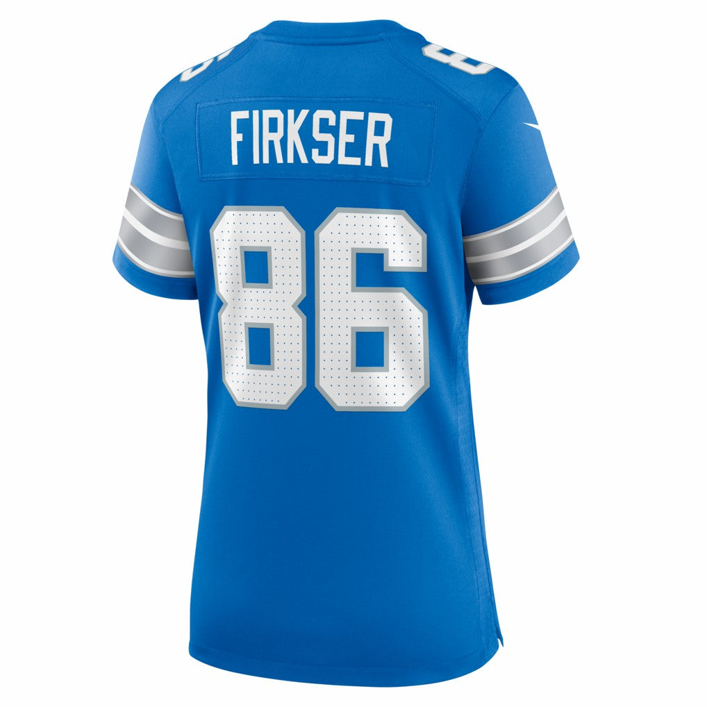 Anthony Firkser Detroit Lions Women's Team Game Jersey Blue