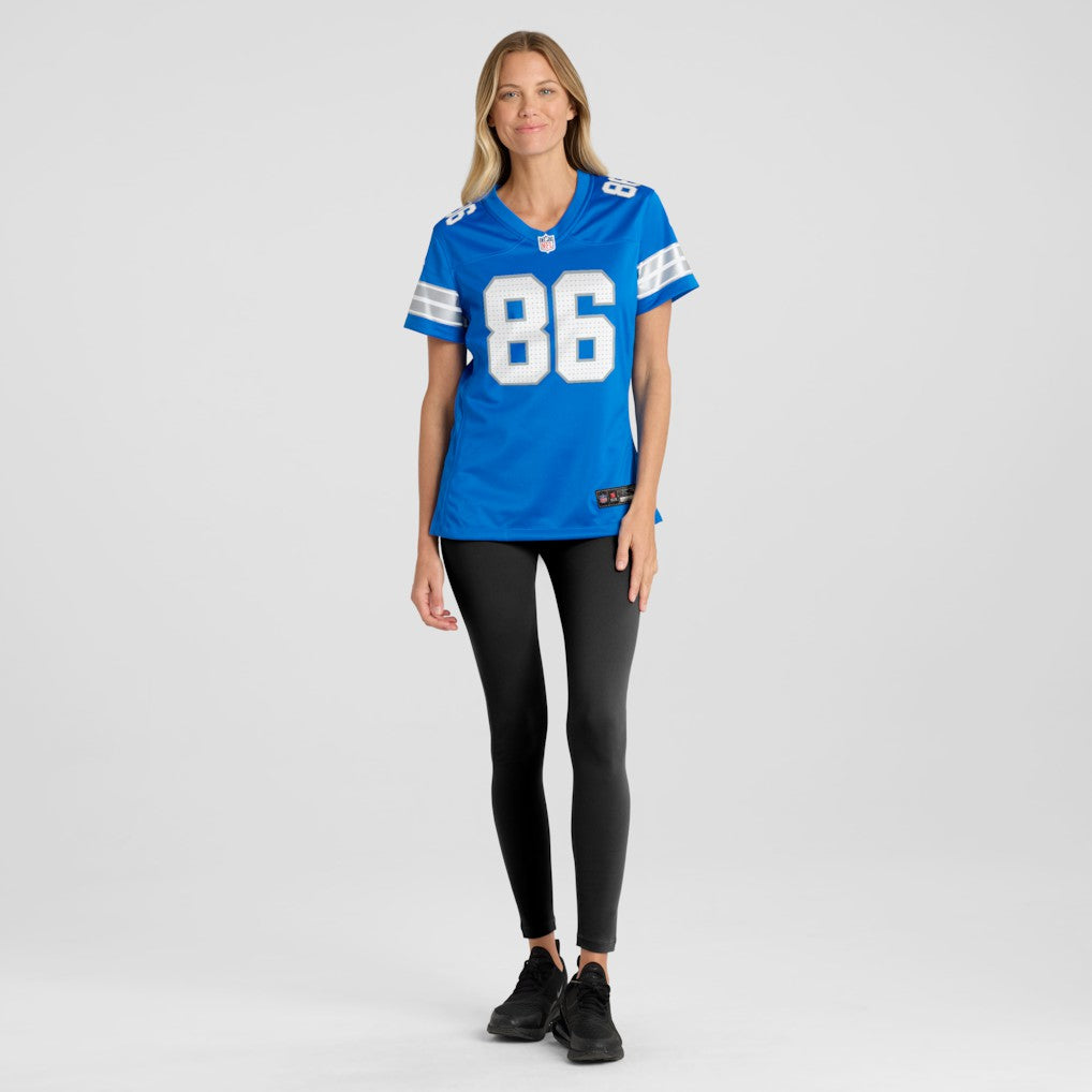 Anthony Firkser Detroit Lions Women's Team Game Jersey Blue