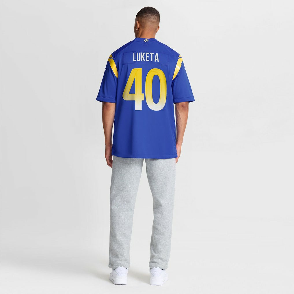 Jesse Luketa Los Angeles Rams Team Game Jersey Royal
