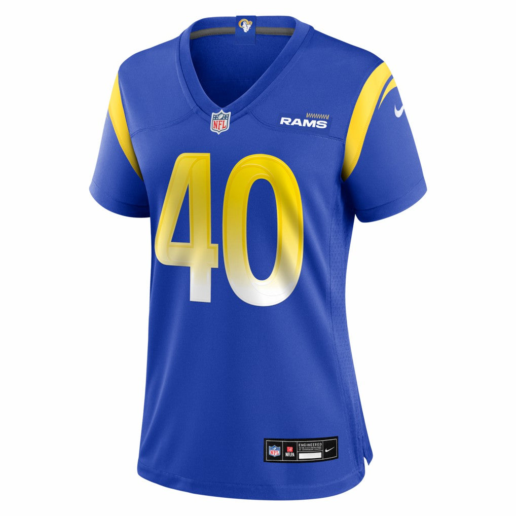 Jesse Luketa Los Angeles Rams Women's Team Game Jersey Royal