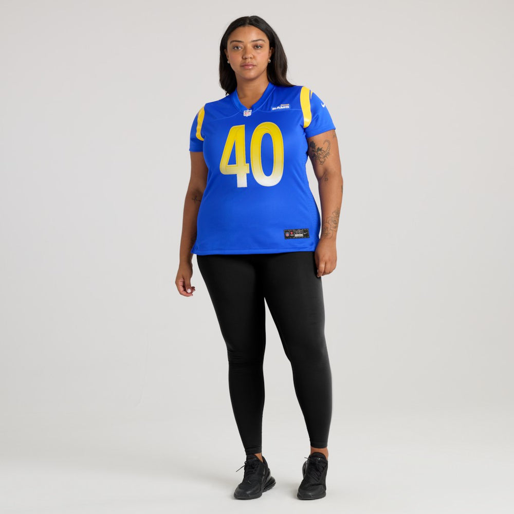 Jesse Luketa Los Angeles Rams Women's Team Game Jersey Royal