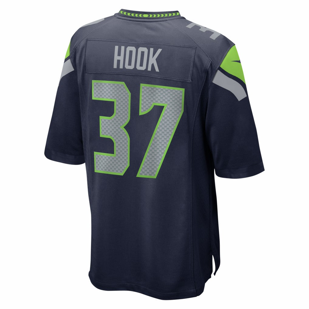 Maxen Hook Seattle Seahawks Team Game Jersey College Navy