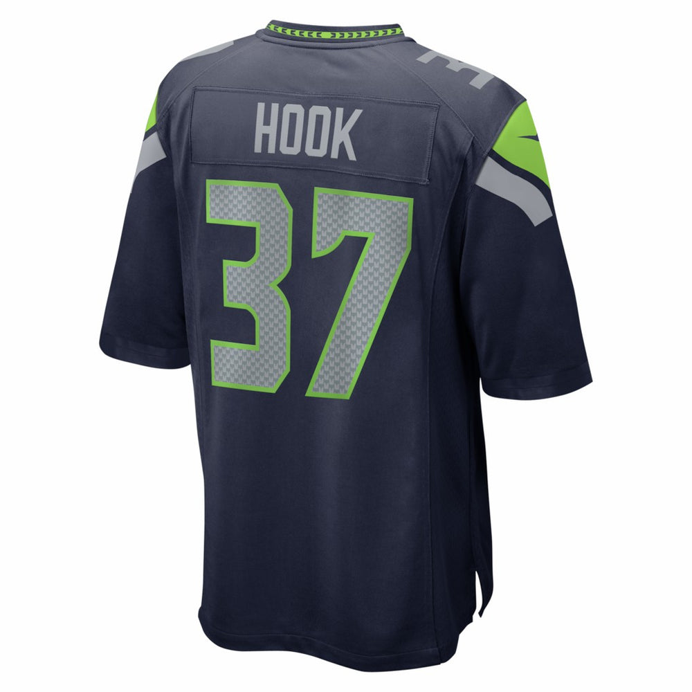 Maxen Hook Seattle Seahawks Team Game Jersey College Navy