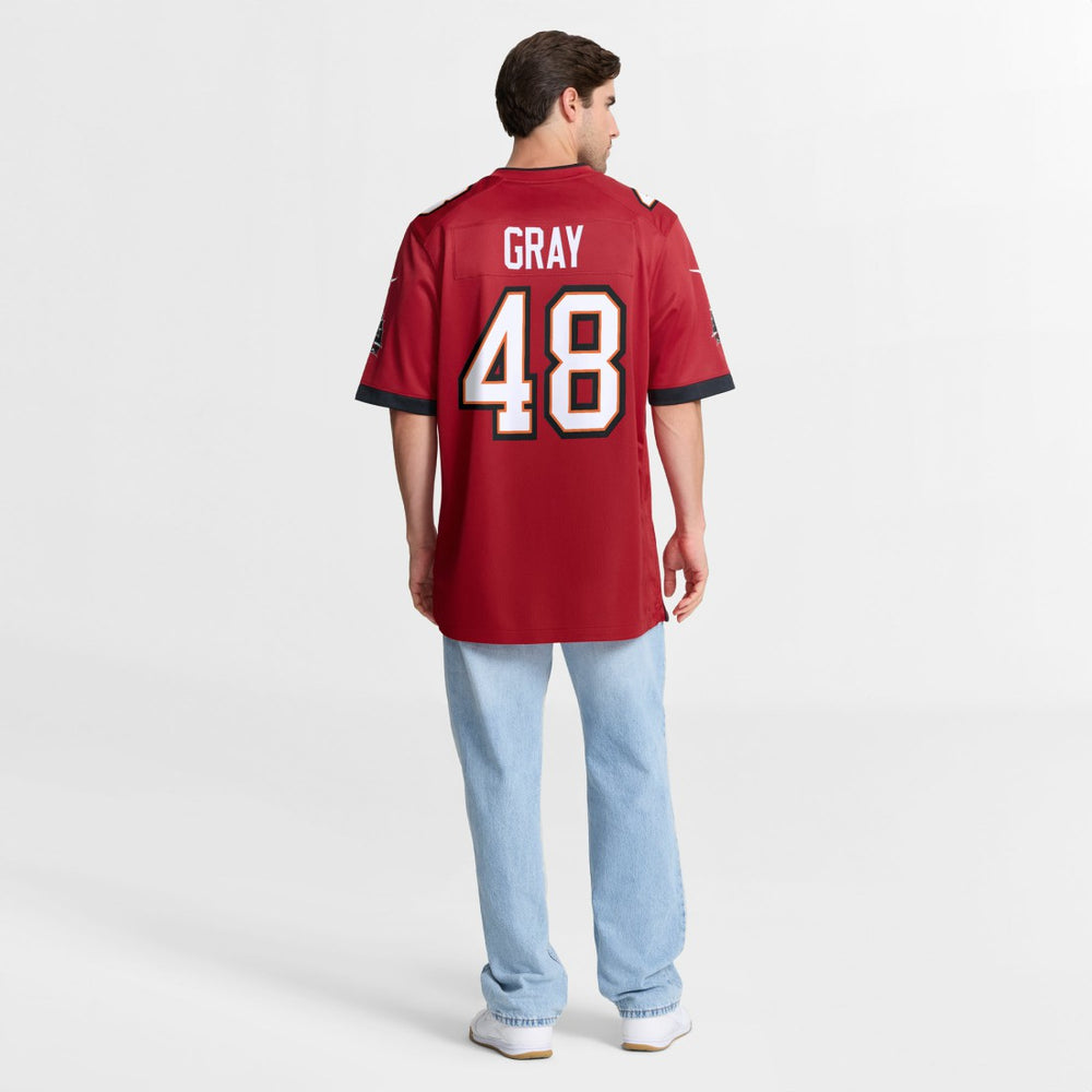 JT Gray Tampa Bay Buccaneers Team Game Jersey Red