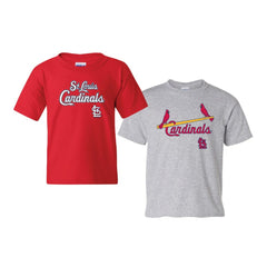 St. Louis Cardinals Soft as a Grape Youth 2-Pack Logo T-Shirt Set - Red/Gray T-shirts